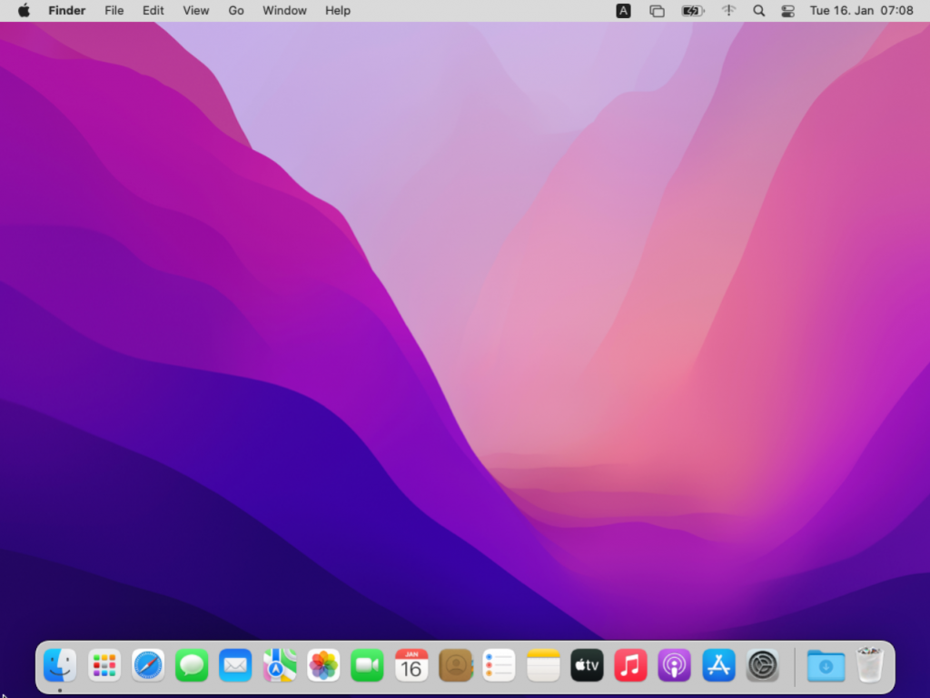 Mac OS Desktop
